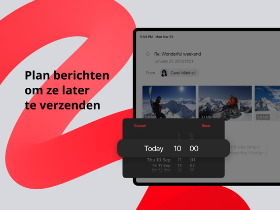 Email App – myMail iPad app afbeelding 6