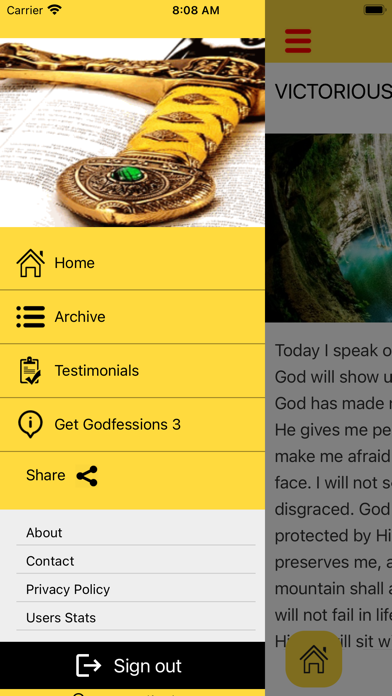 The Godfessions App Screenshot