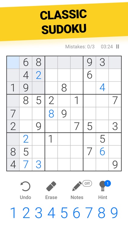 Sudoku puzzle game *