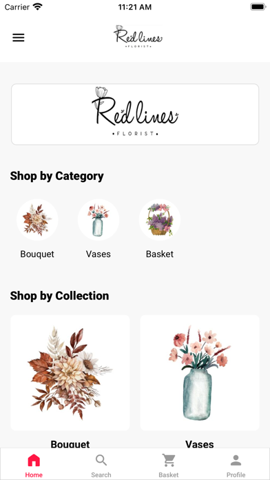 Redlines Florist Screenshot