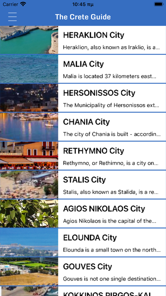 #1. theCretanGuide (iOS) Podle: Michail Trivyzakis