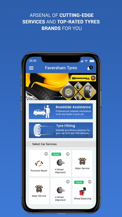 Faversham Tyres Screenshot
