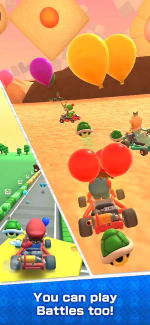 Екранна снимка на обиколката на Mario Kart