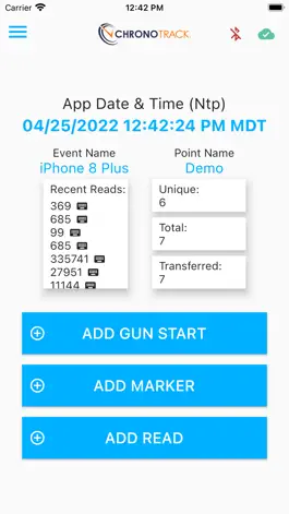 Game screenshot ChronoTrack MobileTrack apk