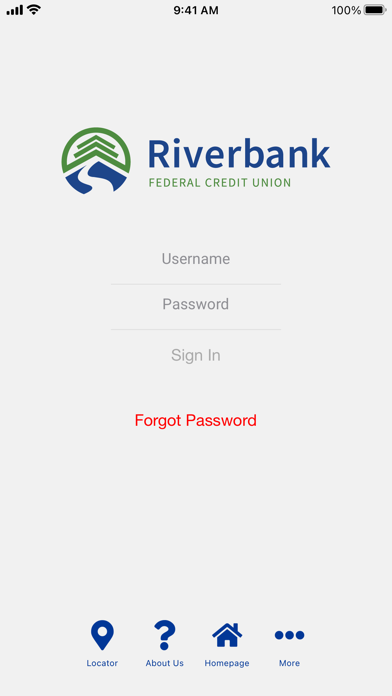 Riverbank Federal Credit Union Screenshot