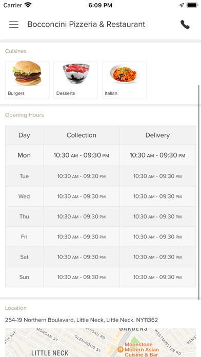 Bocconcini Pizzeria Screenshot