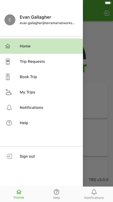 Transport Booking Screenshot