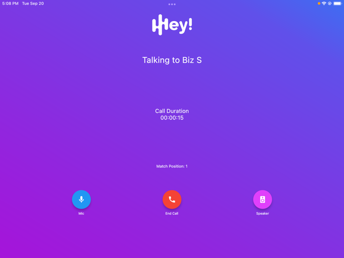 Hey - Talk Connect Repeat.