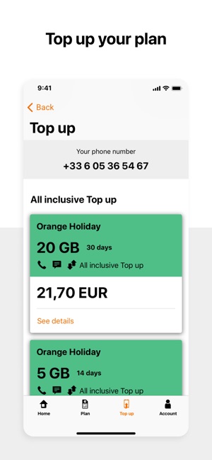 Waterfront Tal til Uddrag Orange Travel - eSIM internet on the App Store