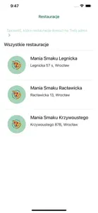 Pizzeria Mania Smaku Wroclaw screenshot #1 for iPhone