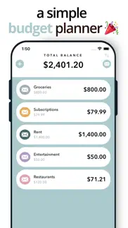envy: envelope budget planner iphone screenshot 1