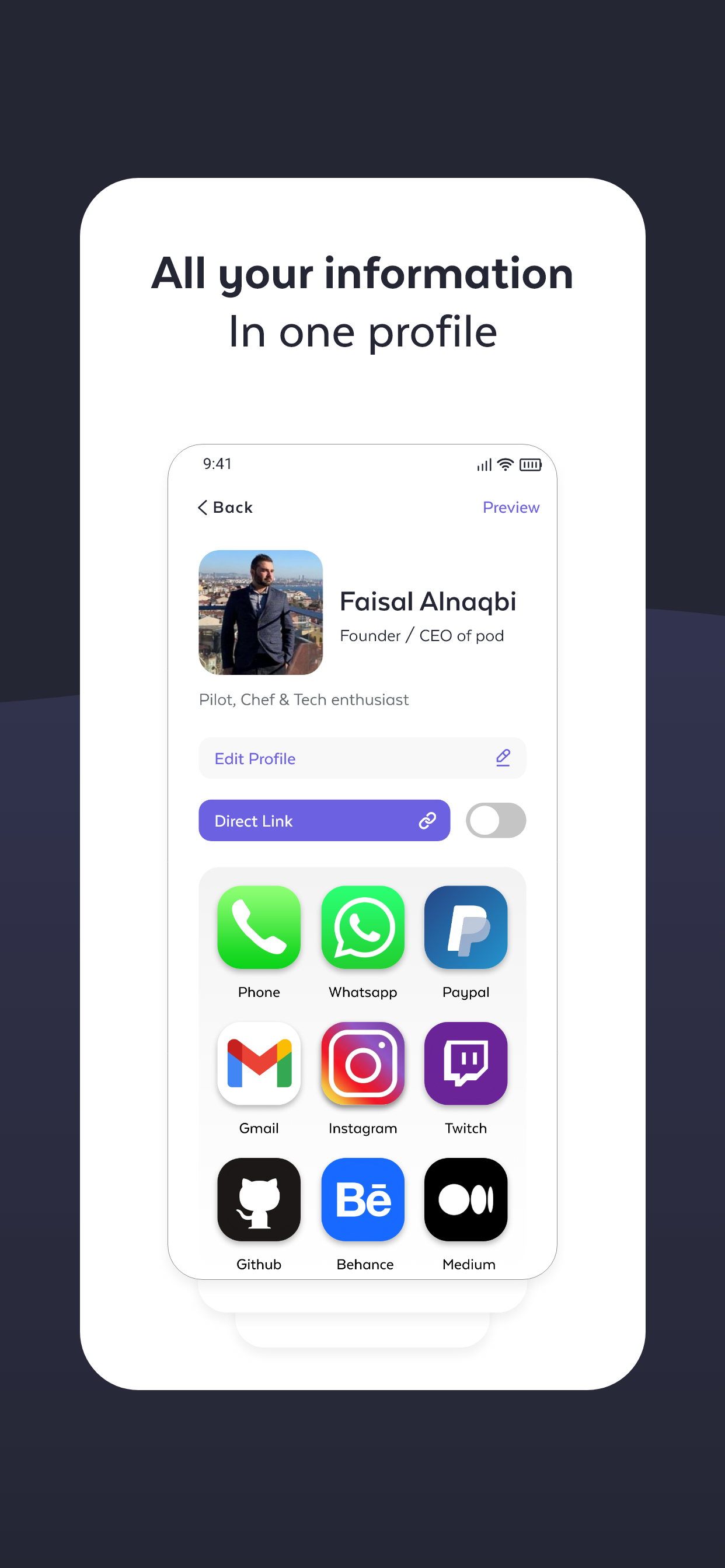 pod – Digital Business Card screenshot 4