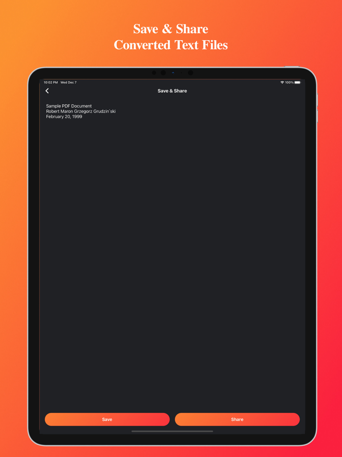 Text Converter PDF and Speech