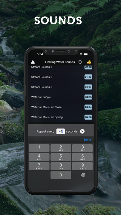 Flowing Water Sounds for Sleep Screenshot