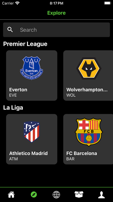 FanFolio Sports Market Screenshot