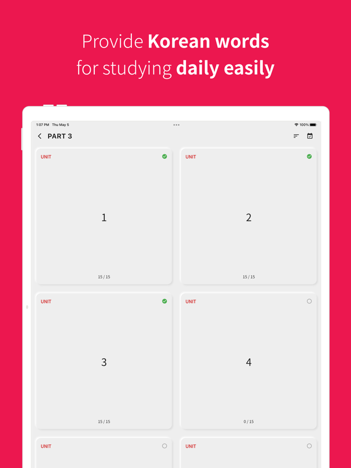 Korean vocabulary TOPIK words