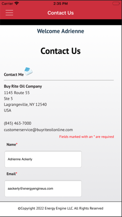 Buy Rite Oil Screenshot