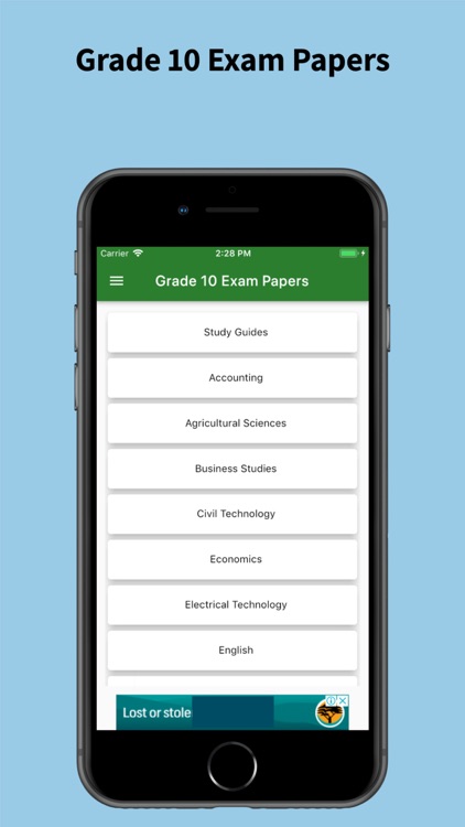 Grade 10 Exam Papers