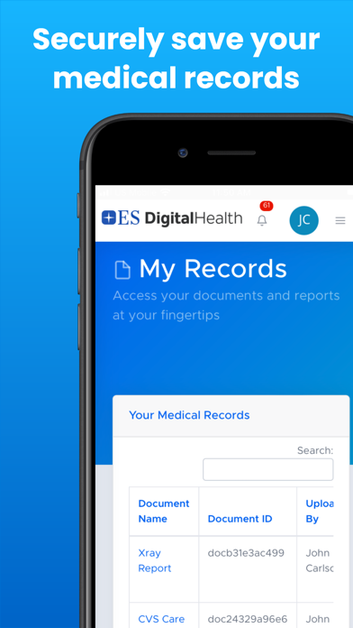 ES Digital Health Screenshot
