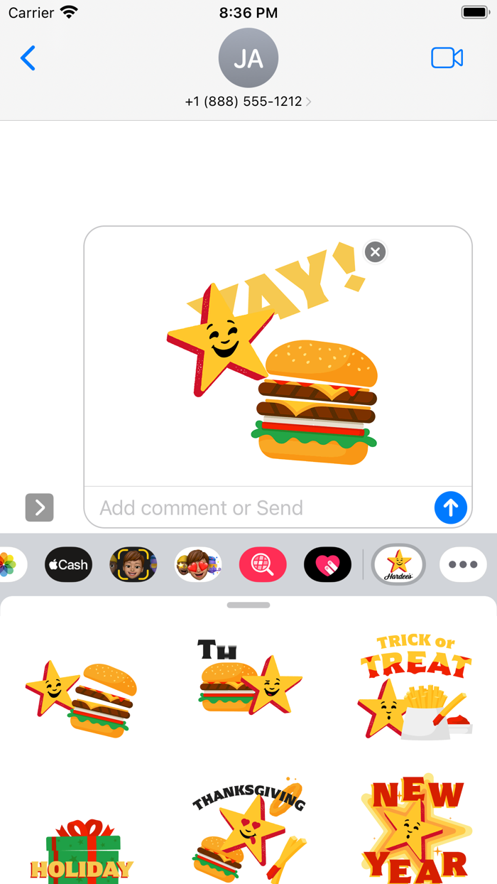 Hardees Stickers