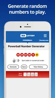 massachusetts lotto results iphone screenshot 4