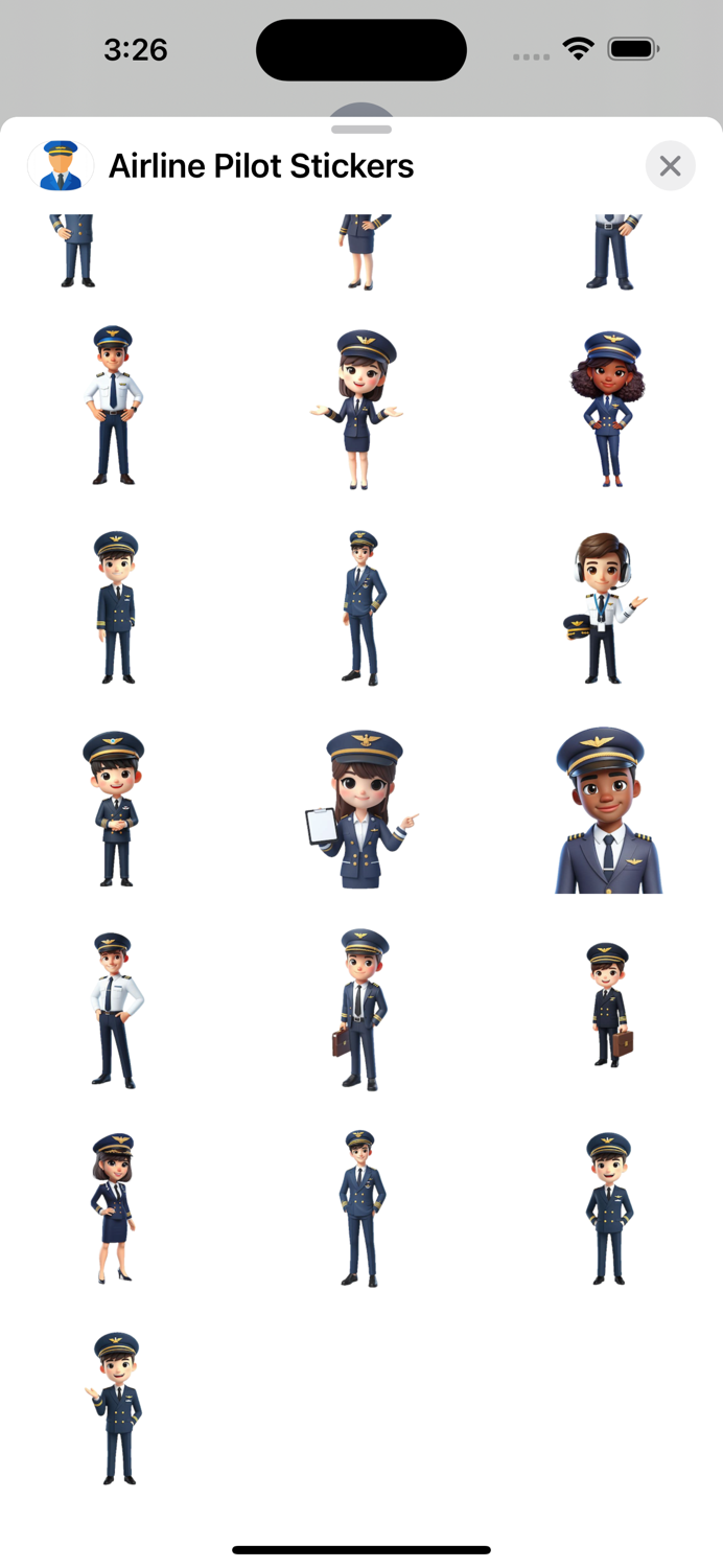 Airline Pilot Stickers