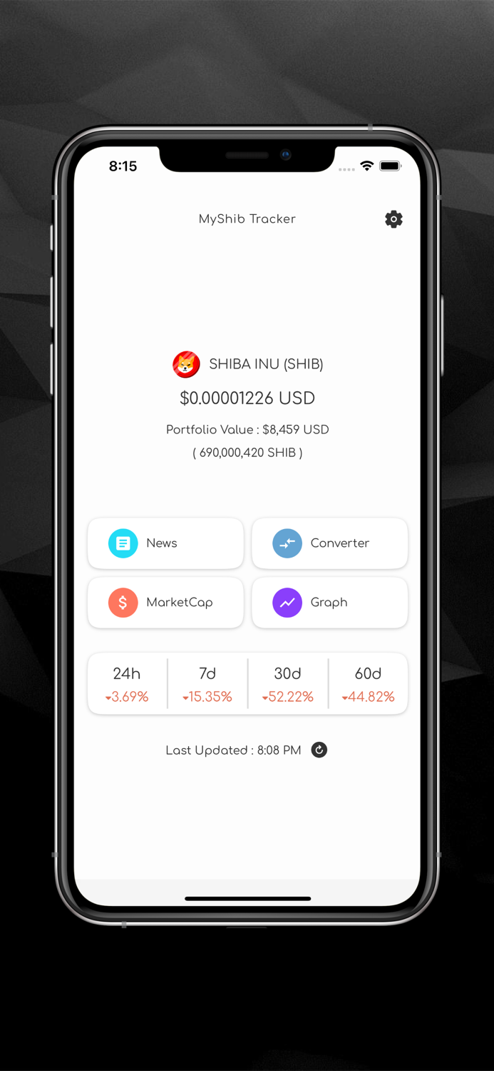 MyShib Shiba Inu Coin Tracking