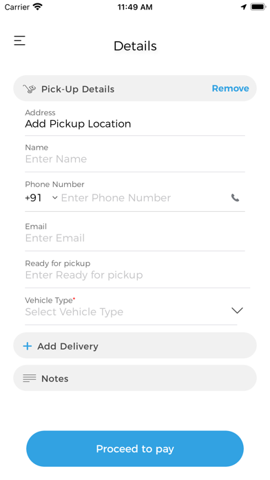 Cargoflo Booking Screenshot