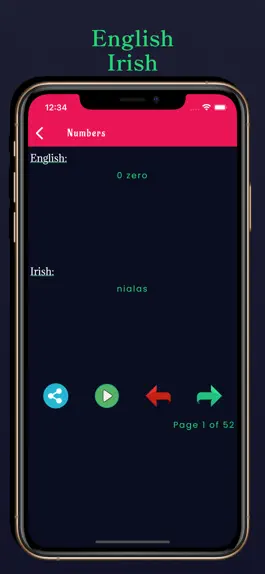 Game screenshot Irish Learning - Beginners hack