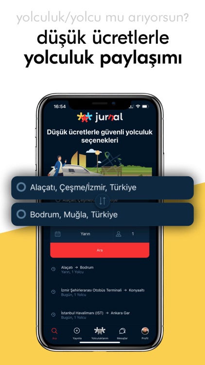 Jurnal: yolculuk paylaşımı