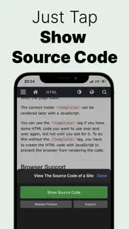view the source code of a site iphone screenshot 2
