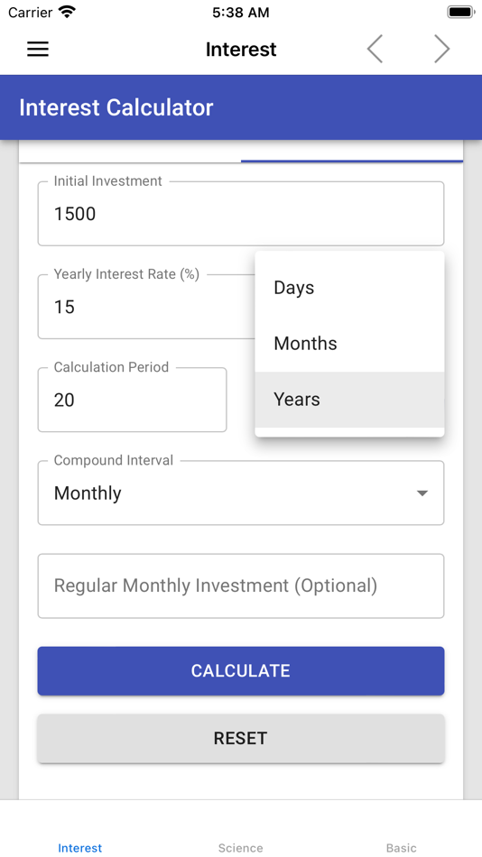 #5. Interest Calculator and Tools (iOS) 由: Jorge Hugo Sanz Saez