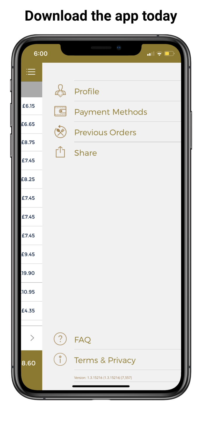 The Regency Club Ordering