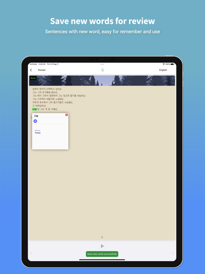 Korean Translator and Learn 