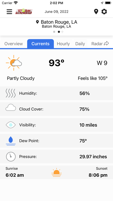 WGMB WVLA Louisiana1st Weather Screenshot