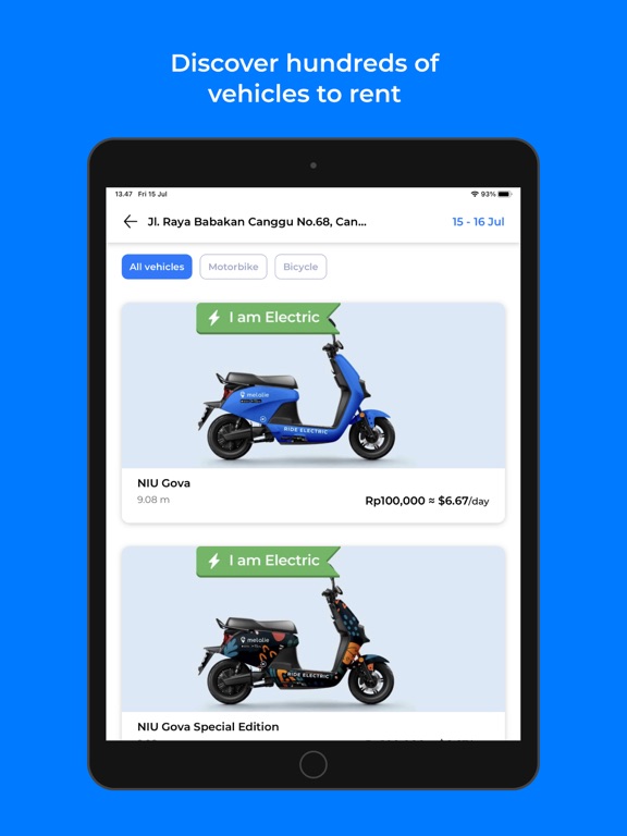 Melalie iPad screenshot 1 - Travel app
