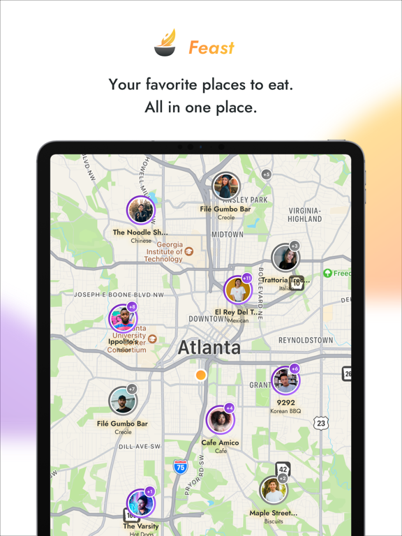 Feast - Food with Friends iPad screenshot 1 - Food & Drink app