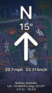 compass direction - digital iphone screenshot 1