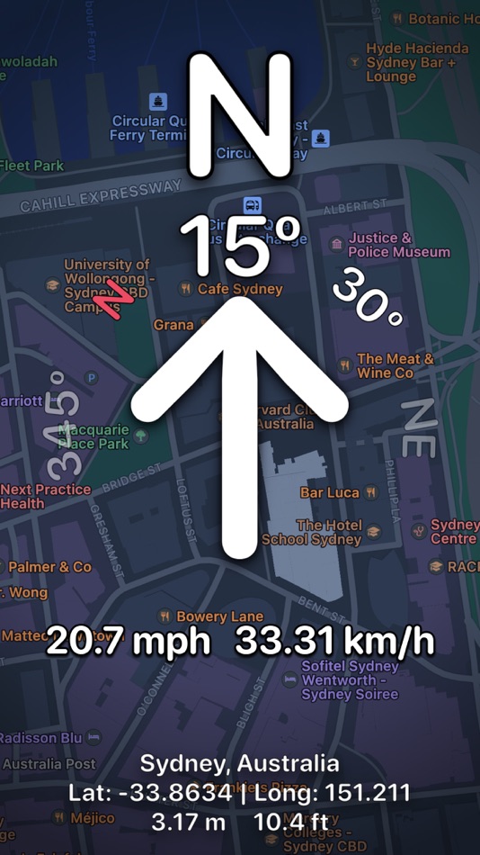#1. Compass Direction - Digital (iOS) 由: Rihab Mehboob