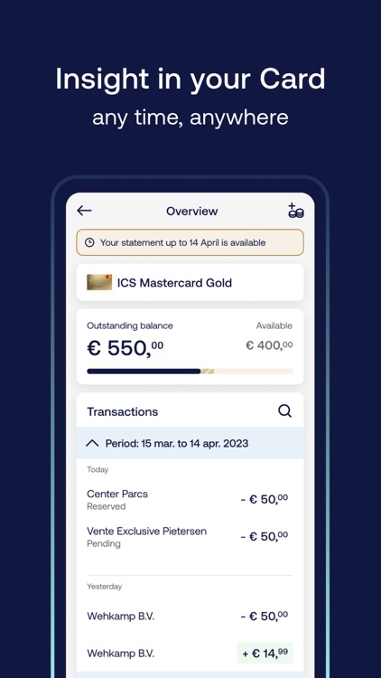 ICS Gold Creditcard by International Card Services B.V.