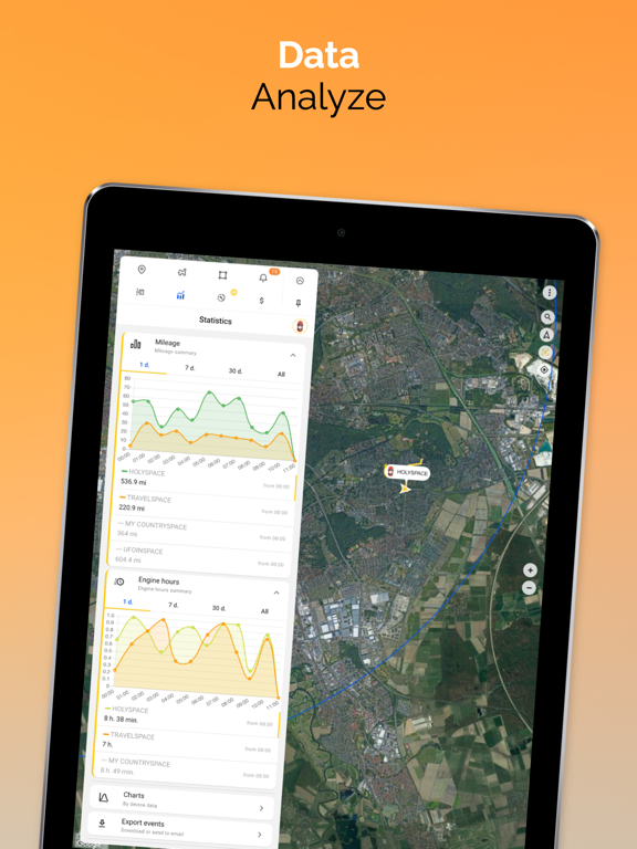 Ruhavik - Analyze your trips iPad screenshot 6 - Navigation app