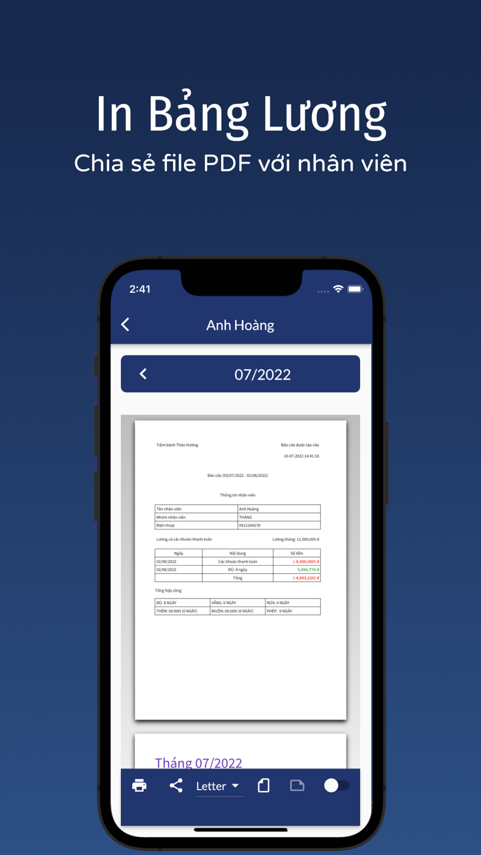 Sổ Chấm Công Quản lý Nhân sự
