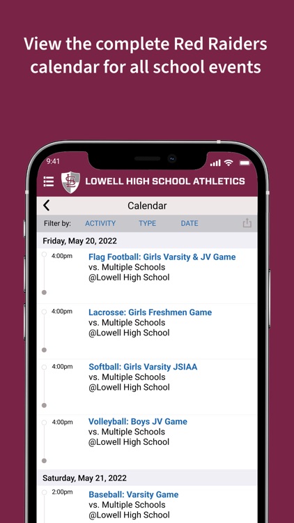 Lowell High School Athletics screenshot-3