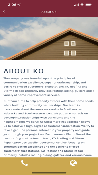 KO Roofing Screenshot