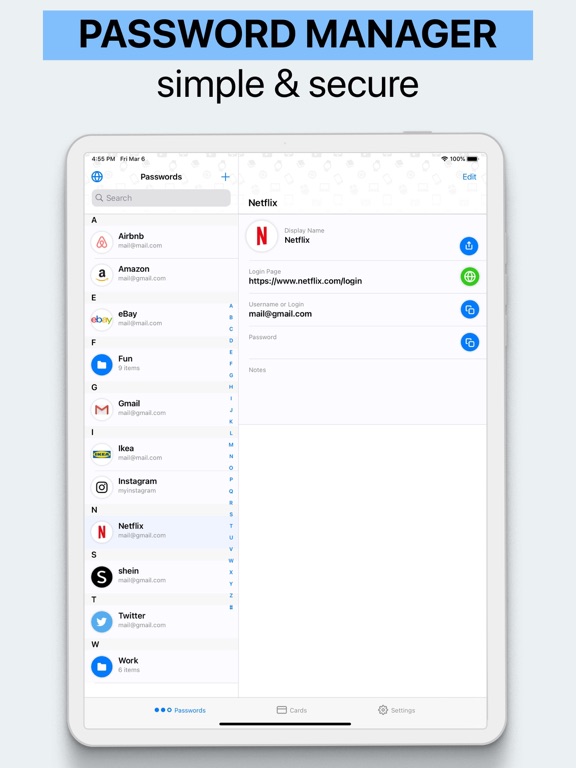 Screenshot #4 pour Coffre-fort pour mot de passe