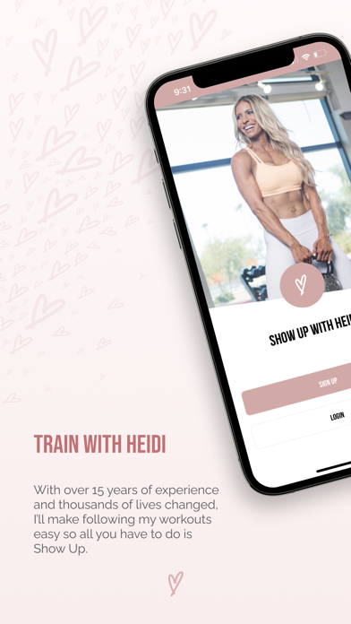 Show Up Fitness App by Heidi Screenshot
