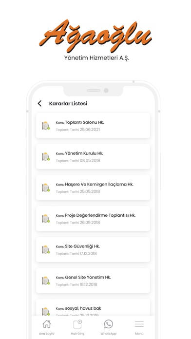 Ağaoğlu Yönetim Screenshot