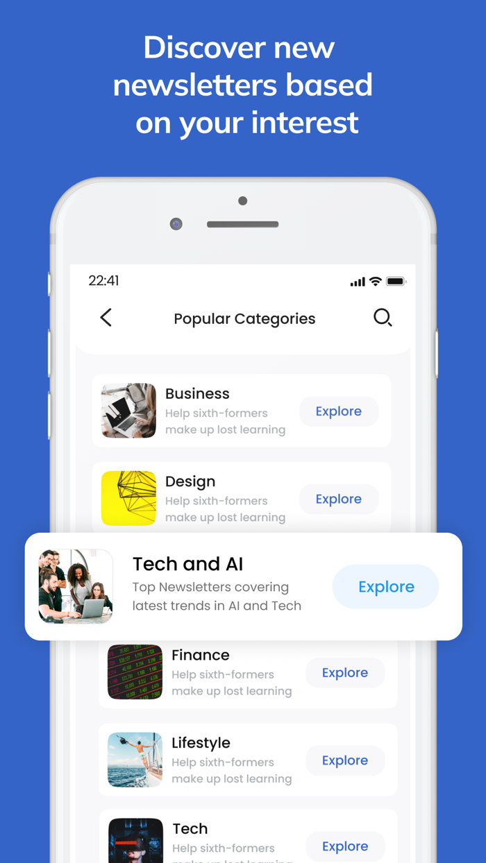 Add Letter - Newsletter Reader