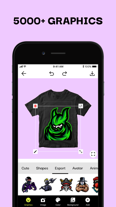 Mockup creator: Shirt designer Screenshot