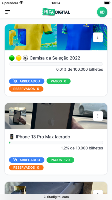 Rifa Digital Screenshot